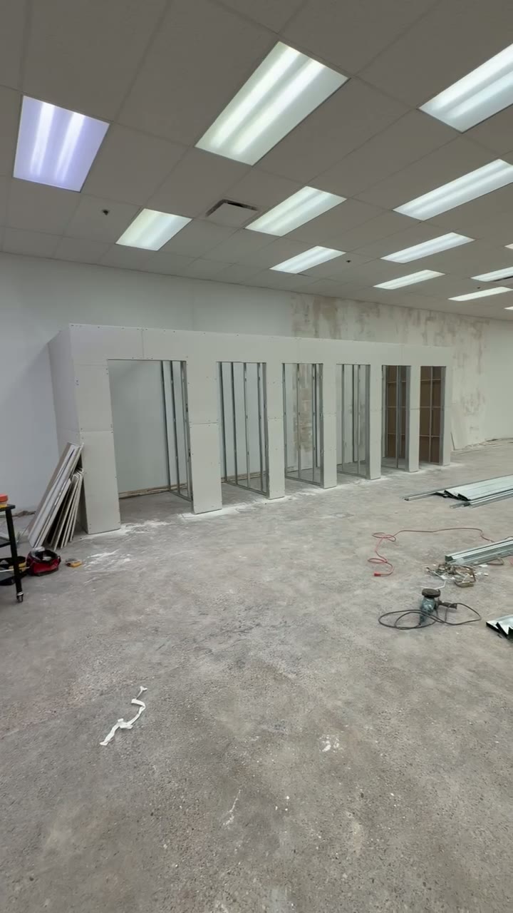 Partition Walls & Back-of-House Progress