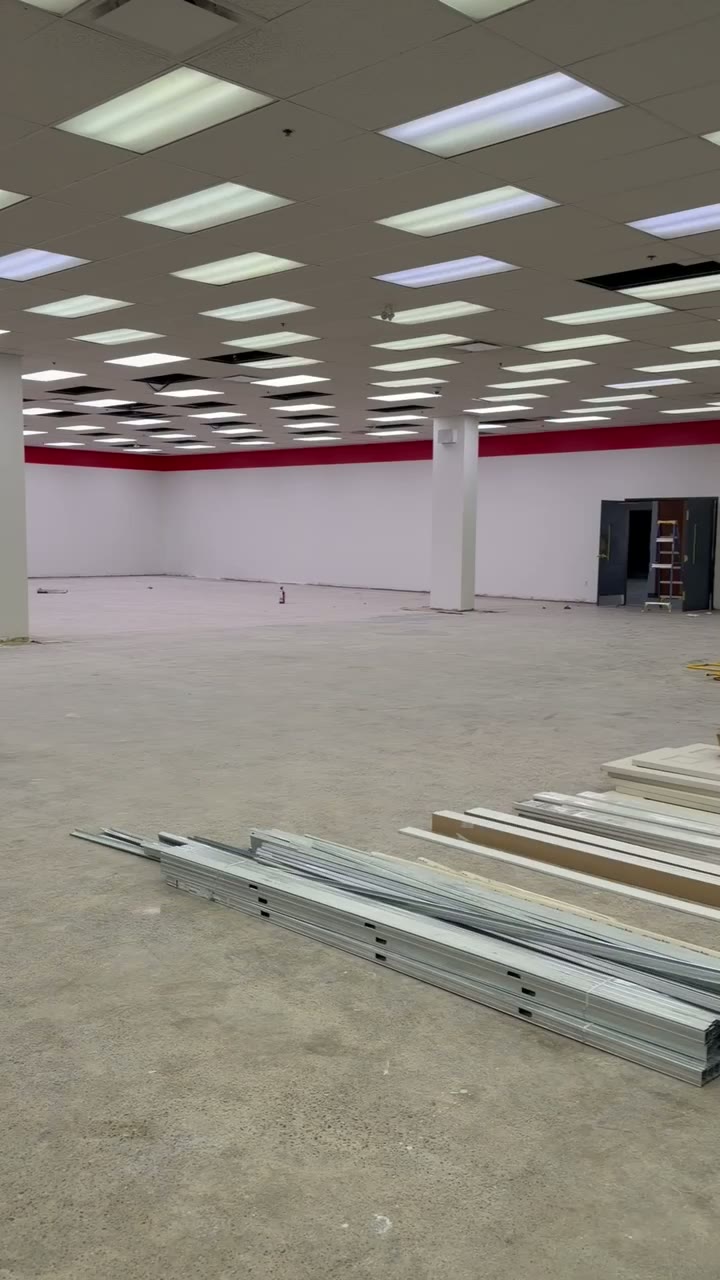 White-Box Sales Floor — Material Staging