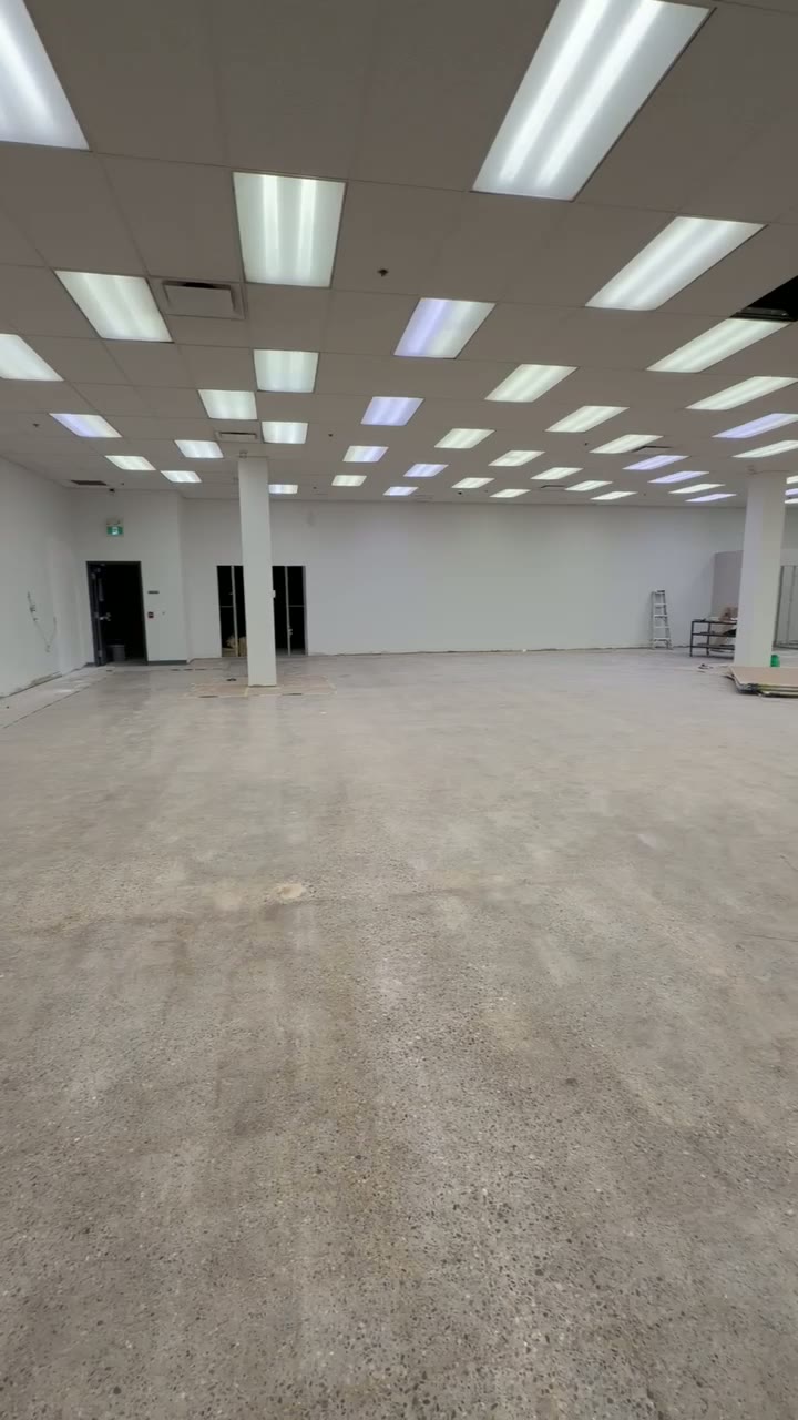 Slab Prepared for Retail Flooring
